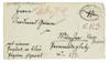 GRIMM, JACOB. Autograph Letter Signed, Jacob, to his brother Ferdinand, in German,